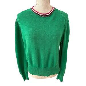 Vintage Tommy Hilfiger‎ Green Crewneck Sweater Women's Large 2004